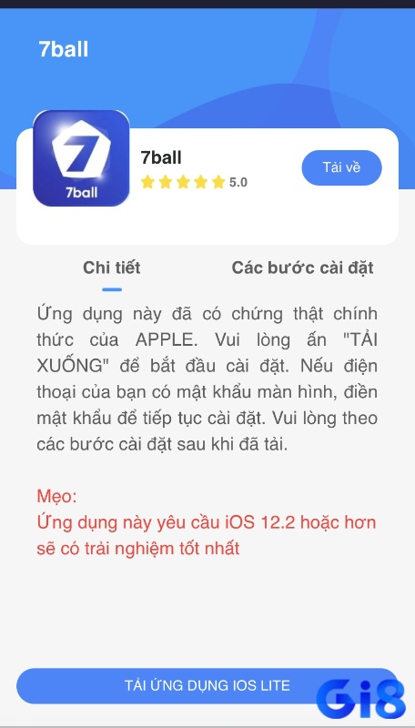 Tải app 7Ball rất đơn giản và nhanh chóng