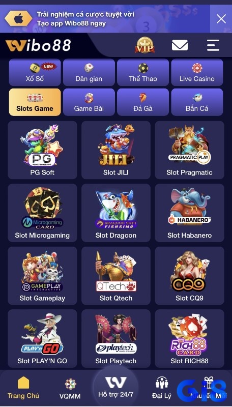 Slot game đa dạng thể loại tại hệ thống